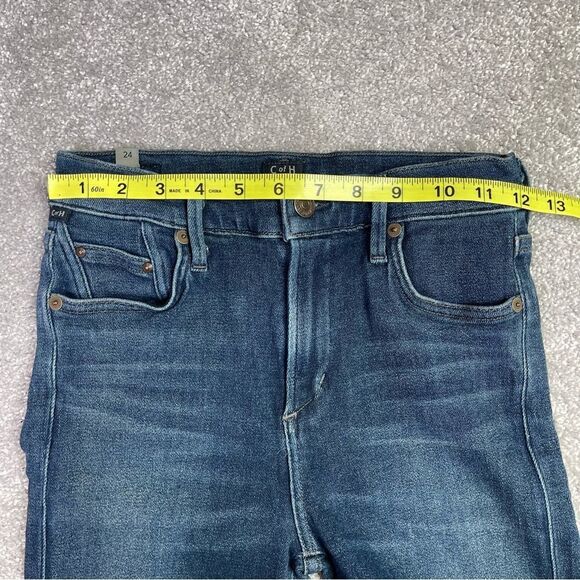 Citizens of Humanity Jeans Women’s 24 Blue Skinny High Rise Rocket Crop Dark - Picture 9 of 14